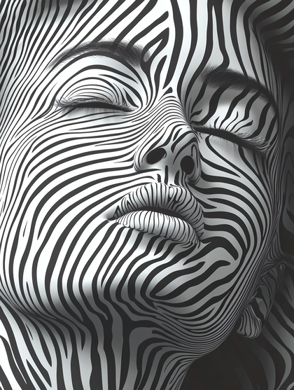 Zebra Striped Face