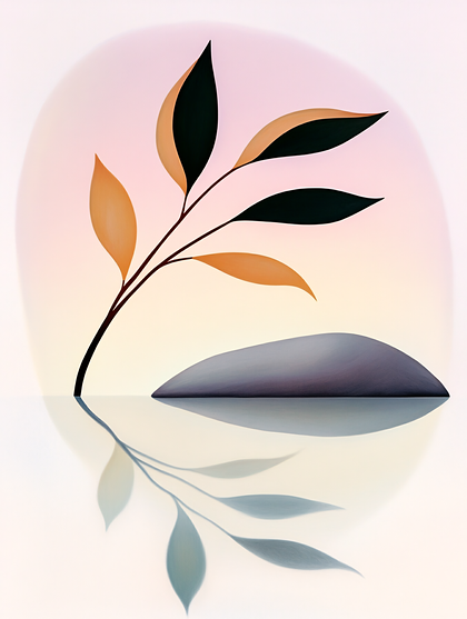 Zen Leaf Reflection