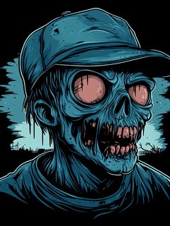 Zombie In Baseball Cap